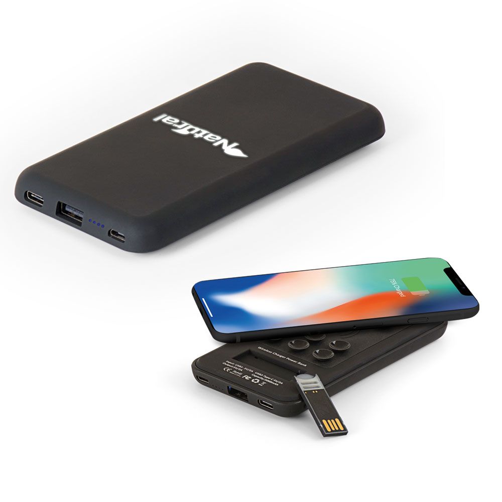 Powerbank 5000 mAh Wireless Mobil Şarj Cihazı